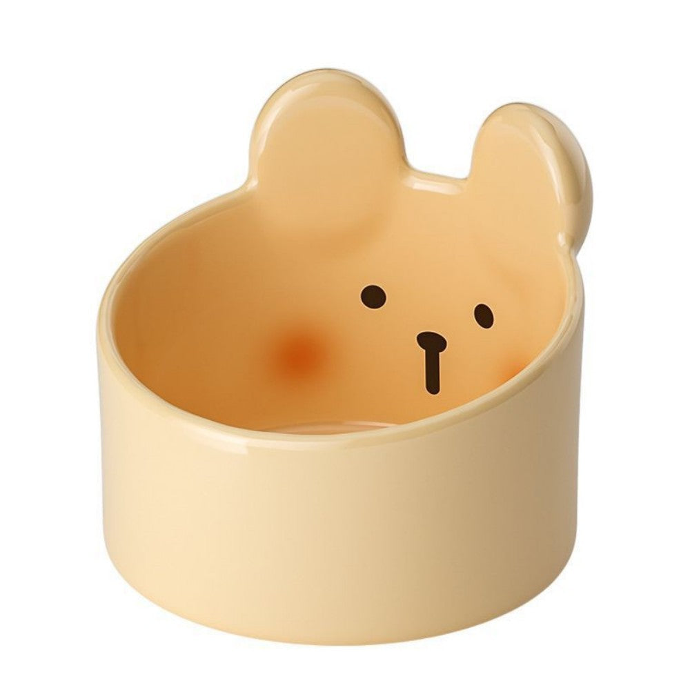 Cute Small Pet Ceramic Bowl Cat Food Bowl Dog Bowl Cat Food Bowl Water Bowl Slant Bowl Pet Supplies